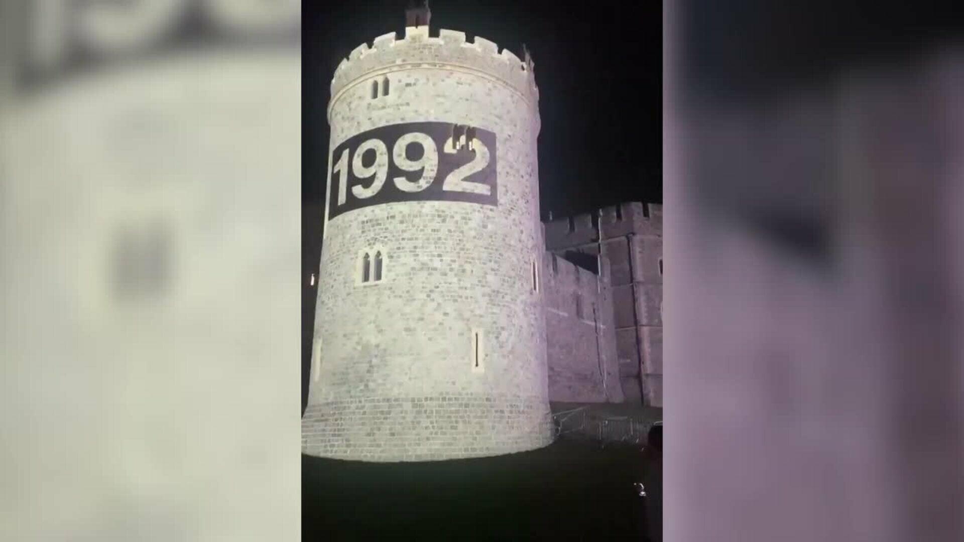 Detenidas cuatro personas tras proyectar en Windsor de fotografías de Trump y Epstein