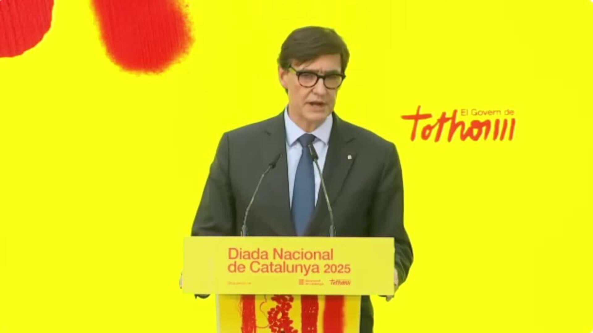 Illa reivindica desde Madrid su modelo lingüistico y pone en valor el catalán