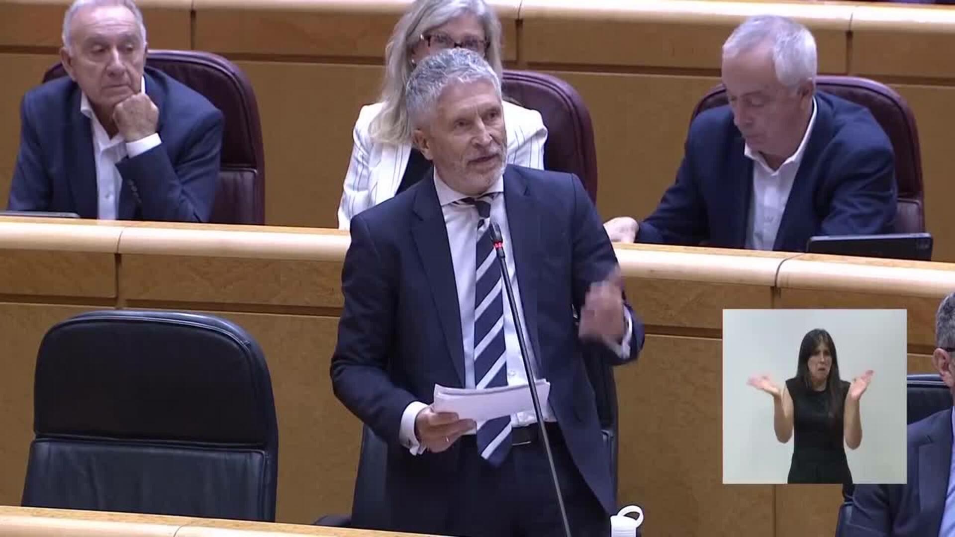 Marlaska y Redondo denuncian "bulos" ante las críticas del PP por las pulseras antimaltrato