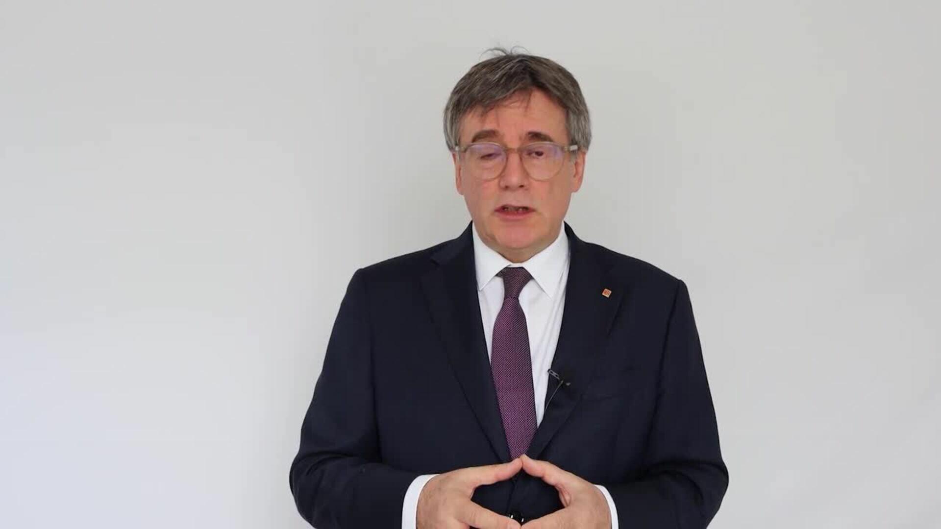 Puigdemont reivindica el 1-O y su fórmula de "éxito" basada en la unidad y transversalidad