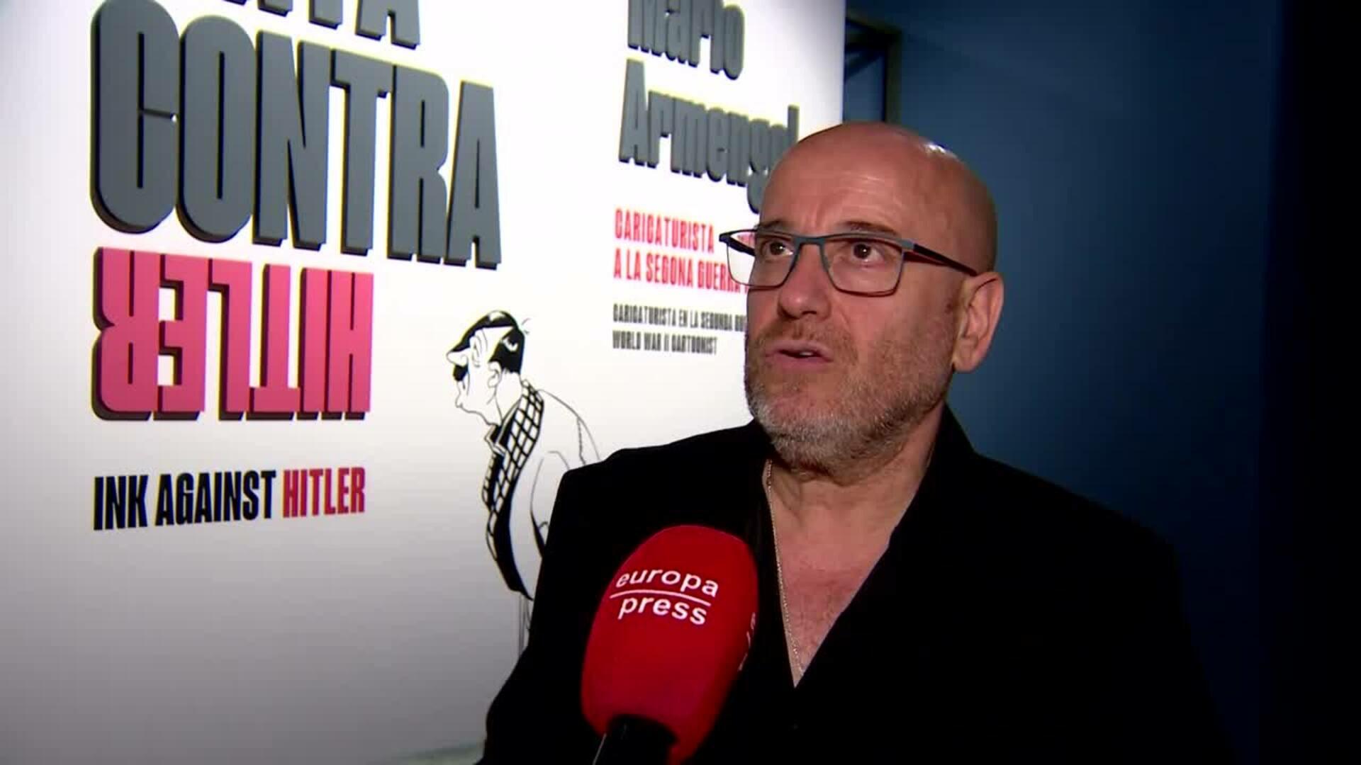 El MNAC acoge una muestra de caricaturas de Mario Armengol durante la Segunda Guerra Mundial