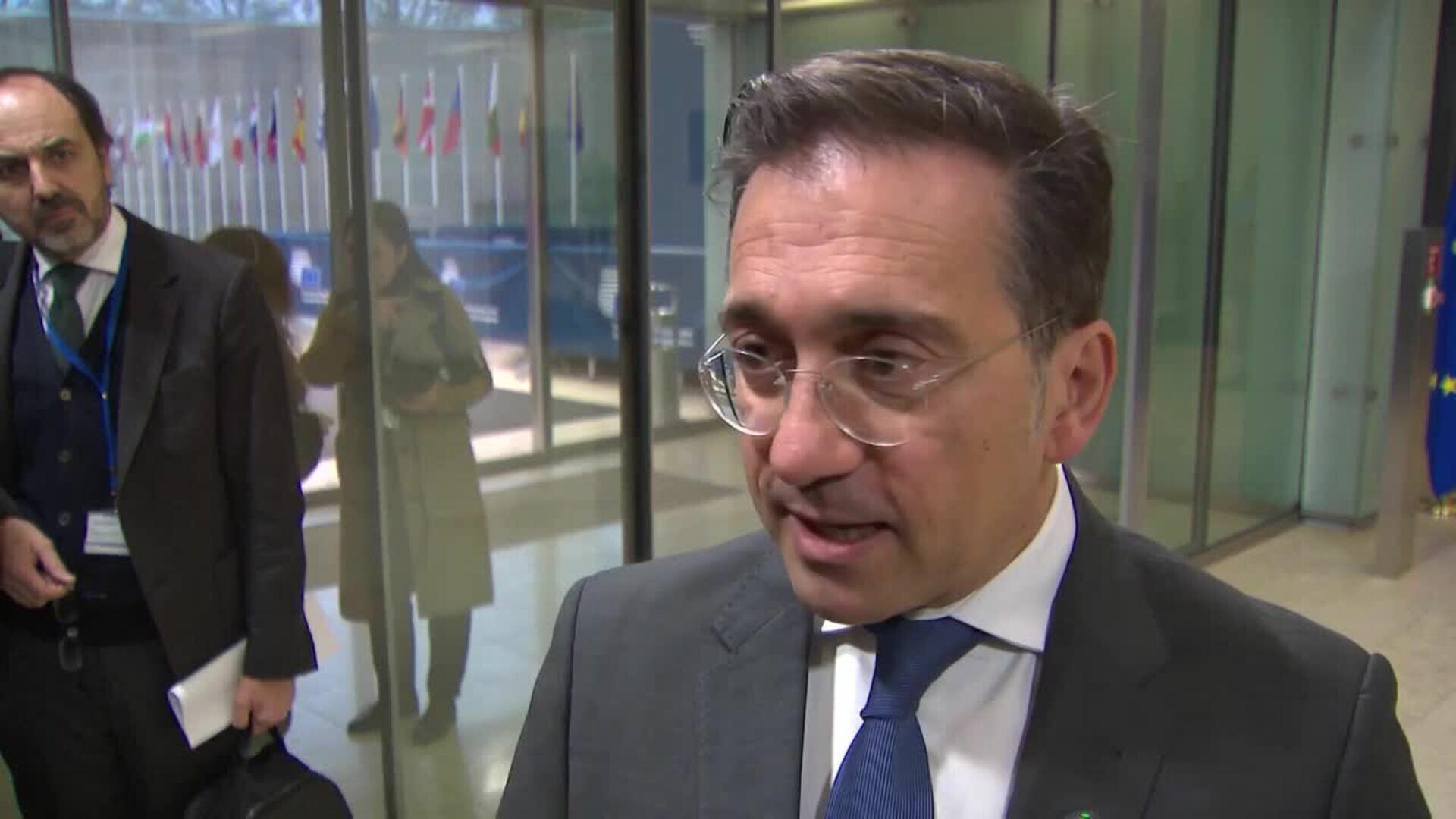 Albares aboga por mantener sanciones a Israel y ampliar mandato de misiones de la UE