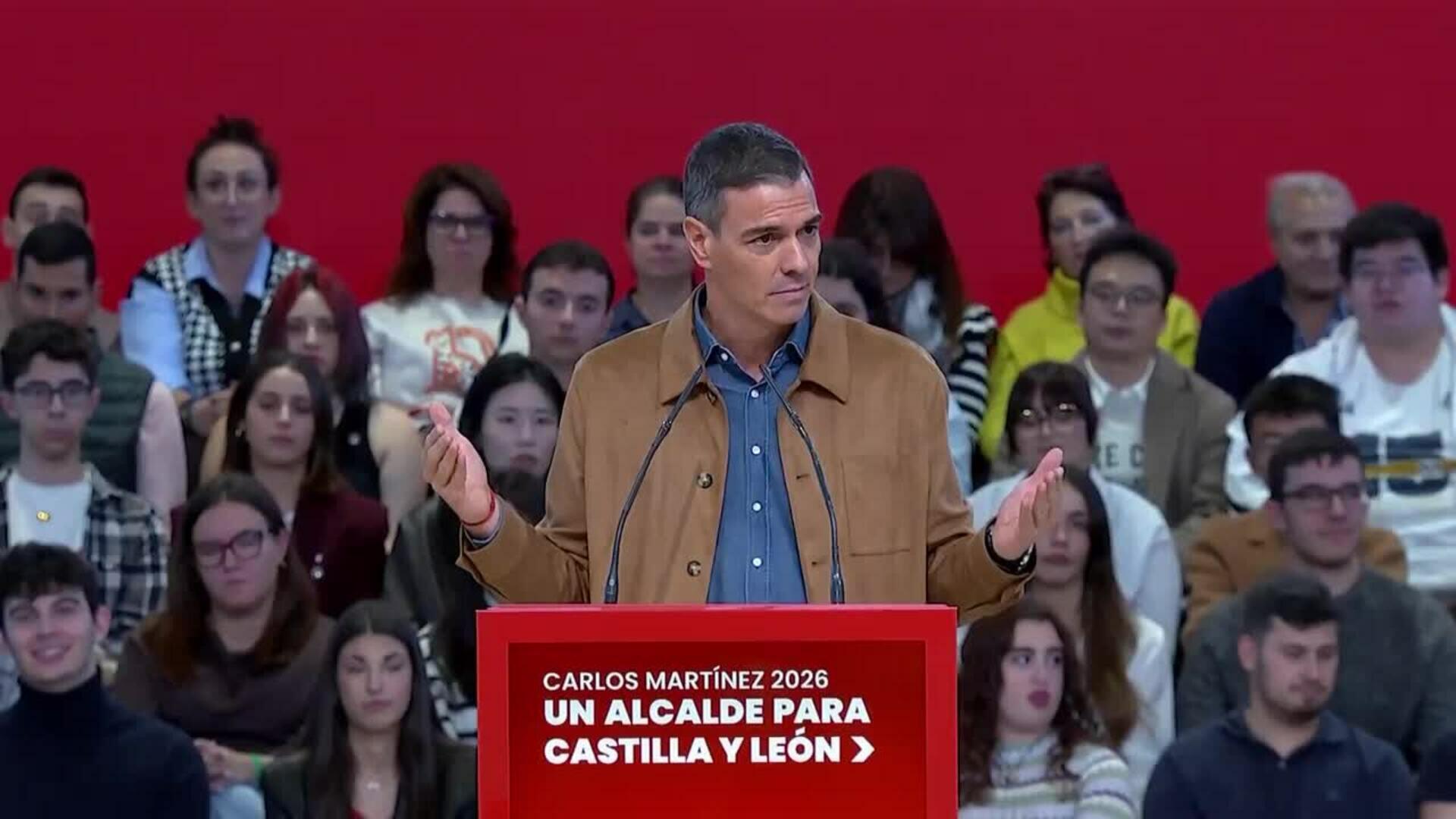 Sánchez aboga por el cambio en CyL con Martínez frente al proyecto que comparten PP y Vox