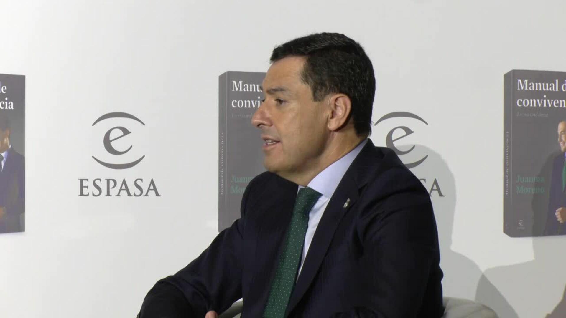 Moreno pide diferenciar el clima político de "Madrid y España"