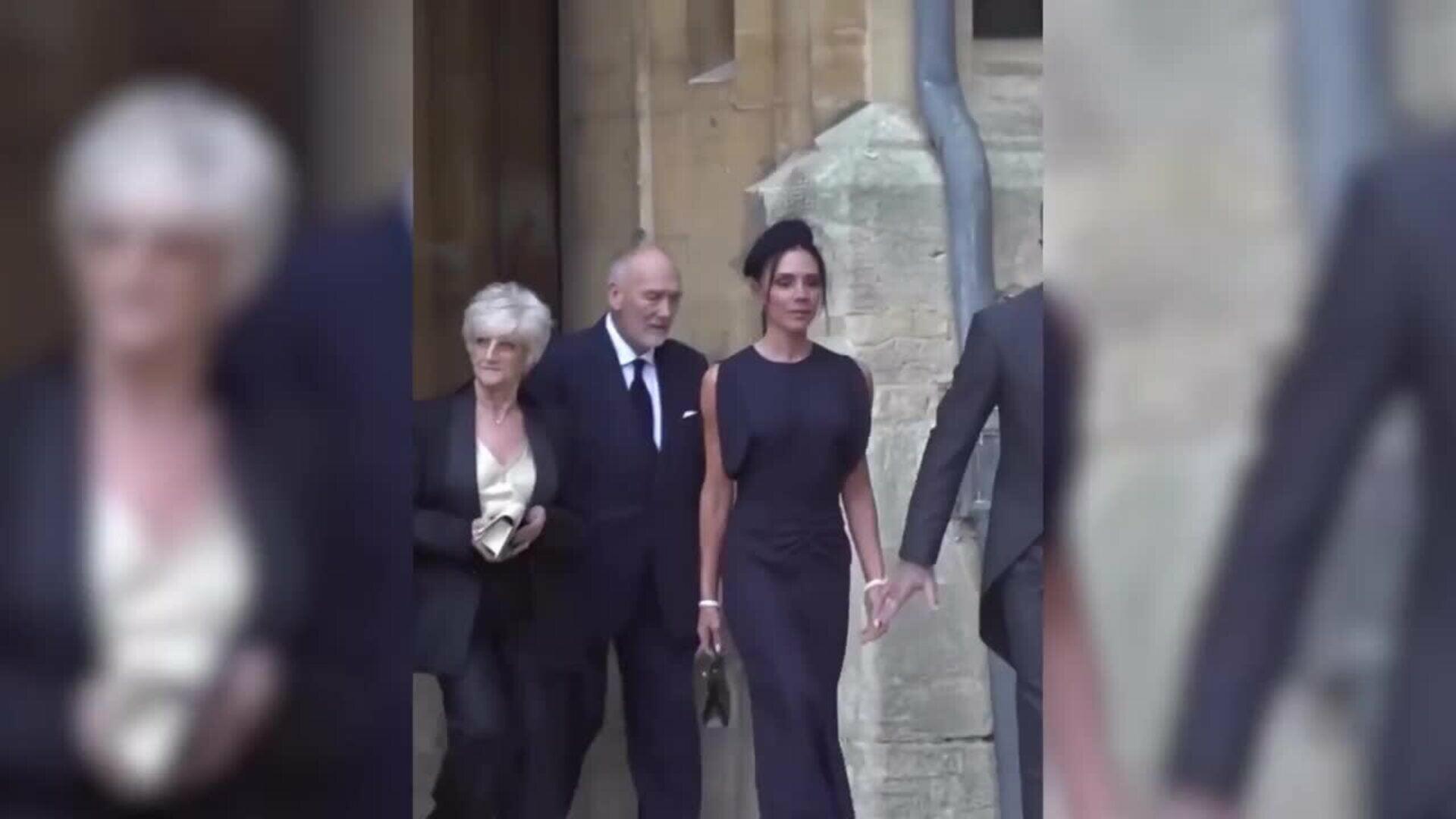 David Beckham celebra su título de caballero británico con toda su familia