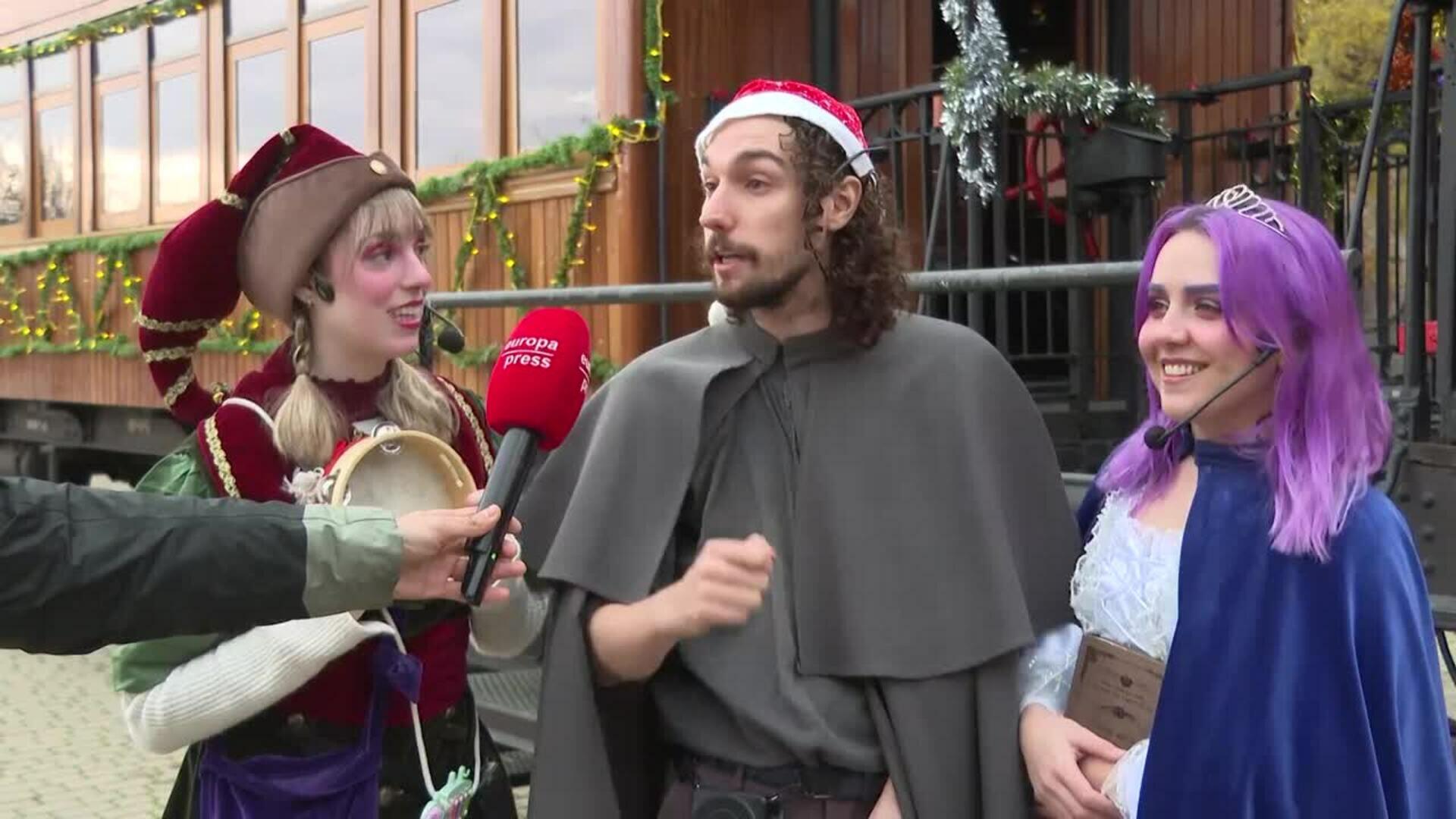 Arranca el Tren de la Navidad en el Museo del Ferrocarril de Delicias (Madrid)