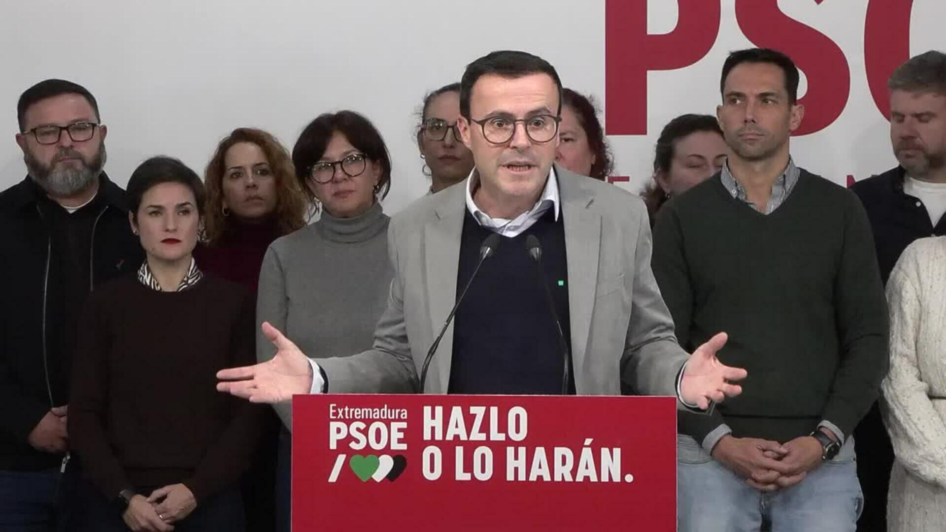 Gallardo presenta su dimisión como secretario general del PSOE de Extremadura