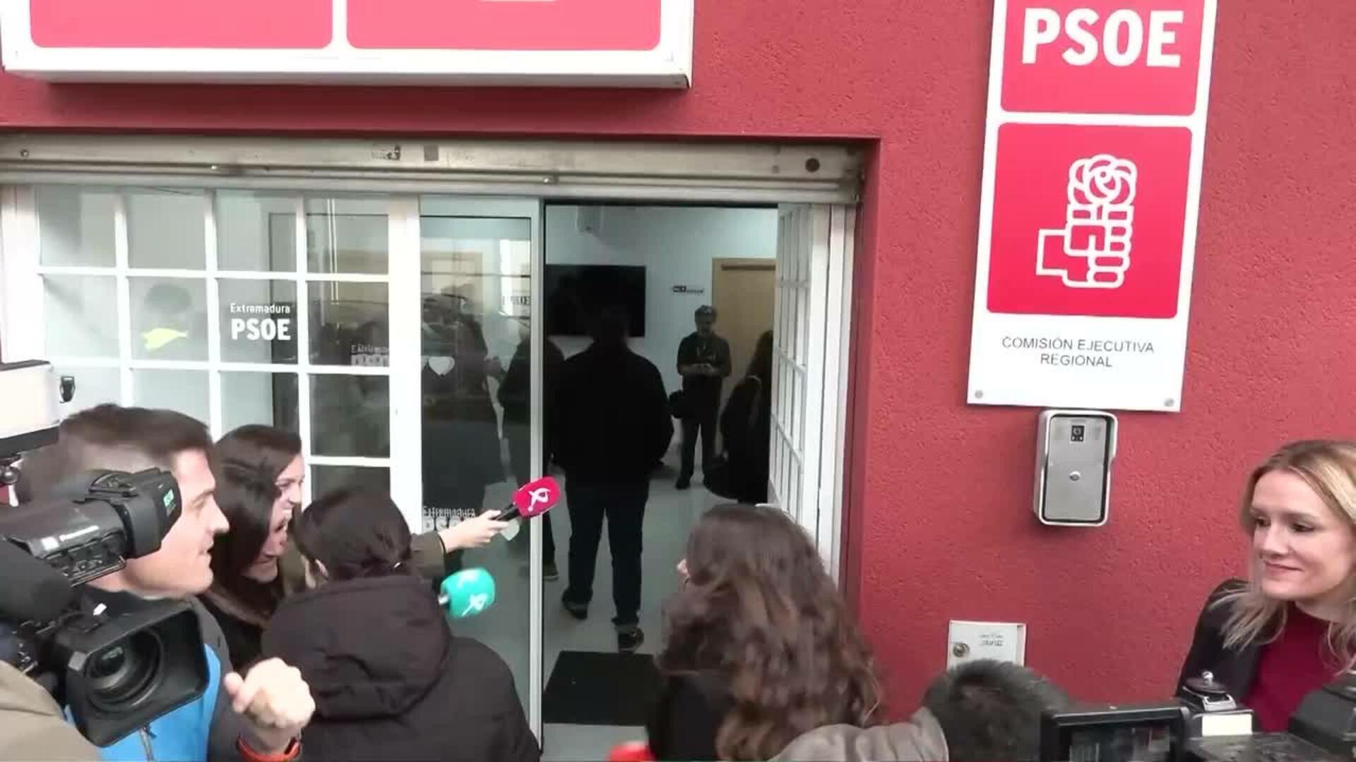 Miguel Ángel Gallardo presenta su dimisión como secretario general del PSOE de Extremadura