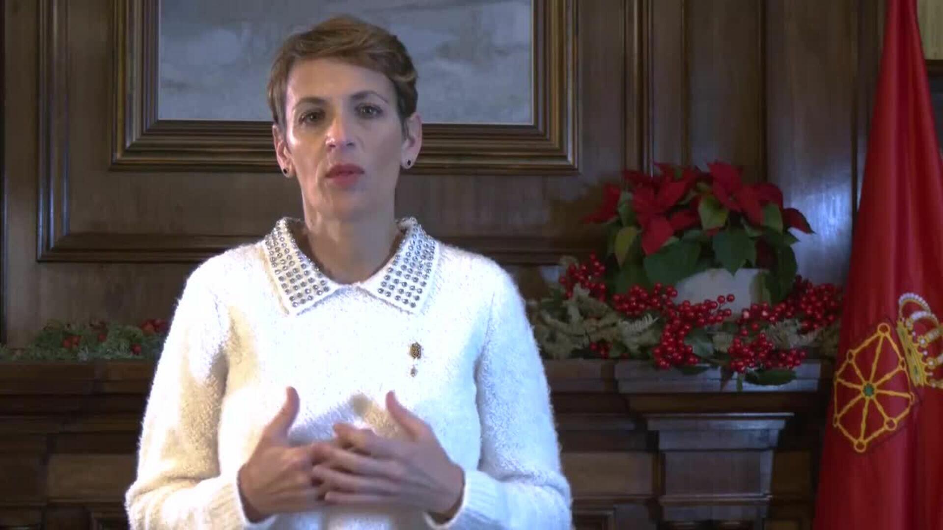 Chivite: "La reputación de Navarra no la van a manchar quienes se aprovechan de ella"