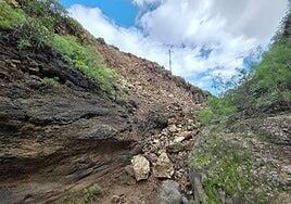 Un tramo del barranco Real de Telde es sepultado por las obras de la planta fotovoltaica La Herradura