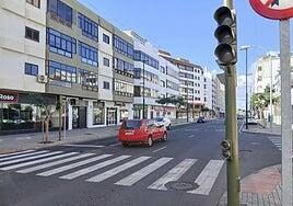 Semáforos apagados en el centro de Arrecife