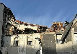 Una anciana muere tras una explosión de gas que derrumbó parte de un edificio de Madrid