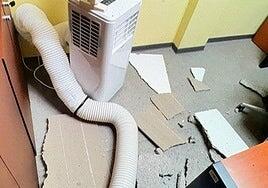 Cae el techo de la Fiscalía de Puerto del Rosario (y no por falta de avisos)