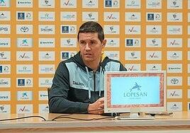 Jaka Lakovic analiza en rueda de prensa el partido del Dreamland Gran Canaria contra el Hopos Lleida