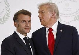 Trump carga contra Macron y vuelve a desvelar conversaciones privadas con el presidente francés