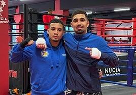 Kalem Formento y Brandon Chinea, en el Boxam con España