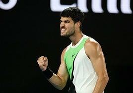 Alcaraz está por primera vez en semifinales de Australia