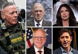 Noem, Bovino, Walz... Estos son los protagonistas de la crisis de violencia en Mineápolis