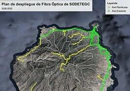 El Cabildo de Gran Canaria prevé ampliar su red de fibra óptica en 128 kilómetros hasta 2036