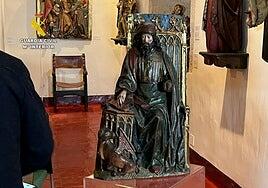 Recuperan en una subasta italiana una talla del siglo XV robada hace 45 años en Palencia