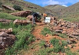 La fuente de Manitaga vuelve a aflorar en Tuineje