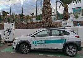 Nuevo punto de recarga de vehículos eléctricos en La Lajita