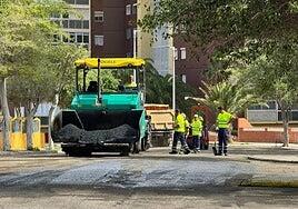 A punto de concluir los trabajos en Caserones, el plan de asfaltado de Telde llega a Jinámar
