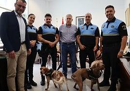 La Unidad Canina de la Policía Local de San Bartolomé de Tirajana refuerza su operatividad con la incorporación de Moka