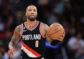 Damian Lillard participará en el concurso de triples con el Aquiles roto