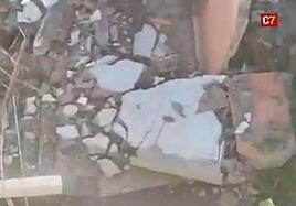 Se desploma un muro en el paseo marítimo de Tazacorte por el fuerte viento