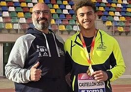 Magno Llopis, lanzador de martillo, se corona campeón de España en Castellón