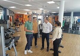 La sala de musculación de la piscina municipal de Agüimes, con nuevos equipamientos