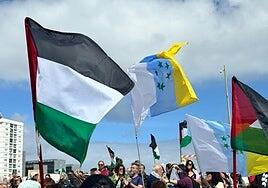 La justicia anula una multa por una protesta en apoyo a Palestina en Las Palmas de Gran Canaria