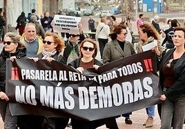 La concentración de mutualistas en Las Palmas de Gran Canaria, en imágenes