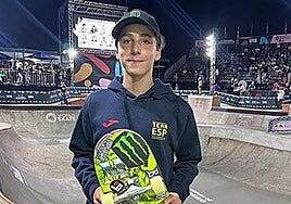 El skater español Egoitz Bijueska gana el campeonato del mundo con solo quince años