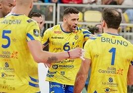 El CV Guaguas, a volar alto en Europa: el pase a cuartos de final en Montpellier