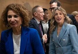 Díaz acentúa el refuerzo del perfil de Sumar en el Gobierno al calor de la crisis por Irán