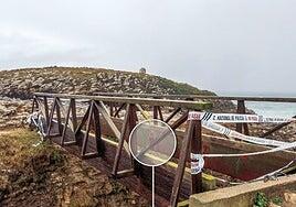 Los soportes de sujeción y la tornillería de la pasarela derrumbada en Santander están «completamente oxidados»