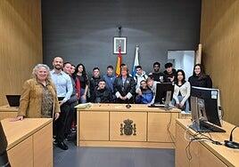 El IES Feria del Atlántico visita la Ciudad de la Justicia capitalina