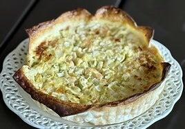 Tarta salada de verduras con langostinos: la receta fácil que vas a repetir sin parar