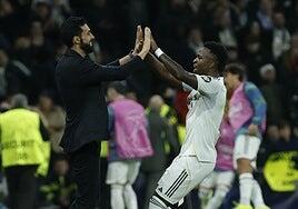 Vinicius es otro con Arbeloa