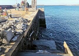 Agüimes impulsa la mejora del muelle de Arinaga mientras avanza su rehabilitación integral