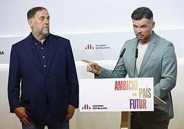 Junqueras amplía la distancia con Rufián y avanza que probablemente no irá al acto con Irene Montero