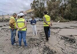 Mogán habilitará un acceso provisional al campo de fútbol de Arguineguín tras los daños de la borrasca Therese