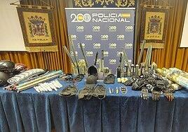 Identifican a más de un centenar de ultras de Atlético y Real Sociedad y decomisan gorras reforzadas, palos y cadenas