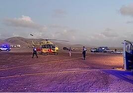 Menor herido grave tras caer desde más de siete metros de altura en El Cotillo