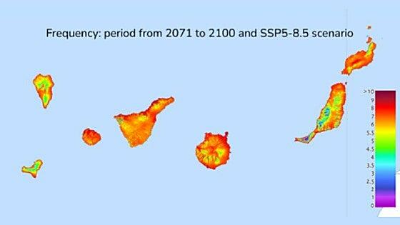 Olas de calor más largas, frecuentes y extremas: un estudio confirma lo que llegará a Canarias