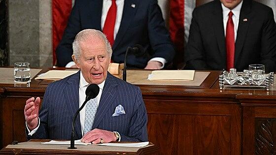 Carlos III corona su viaje a EE UU con un discurso histórico ante el Congreso