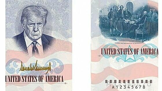 Trump será la imagen del nuevo pasaporte de Estados Unidos