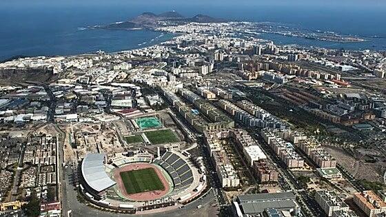 Pintaderas en la fachada y 597 aparcamientos: así será el nuevo estadio de Gran Canaria para el mundial de fútbol